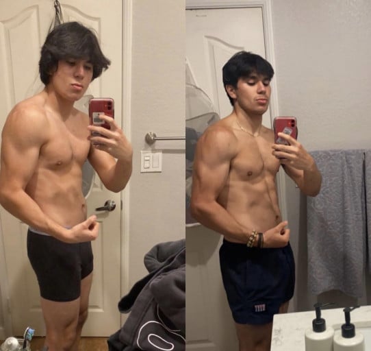 5 foot 10 Male 7 lbs Weight Loss Before and After 167 lbs to 160 lbs