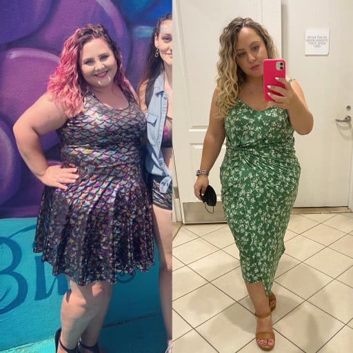 5 foot 2 Female 47 lbs Weight Loss 243 lbs to 196 lbs
