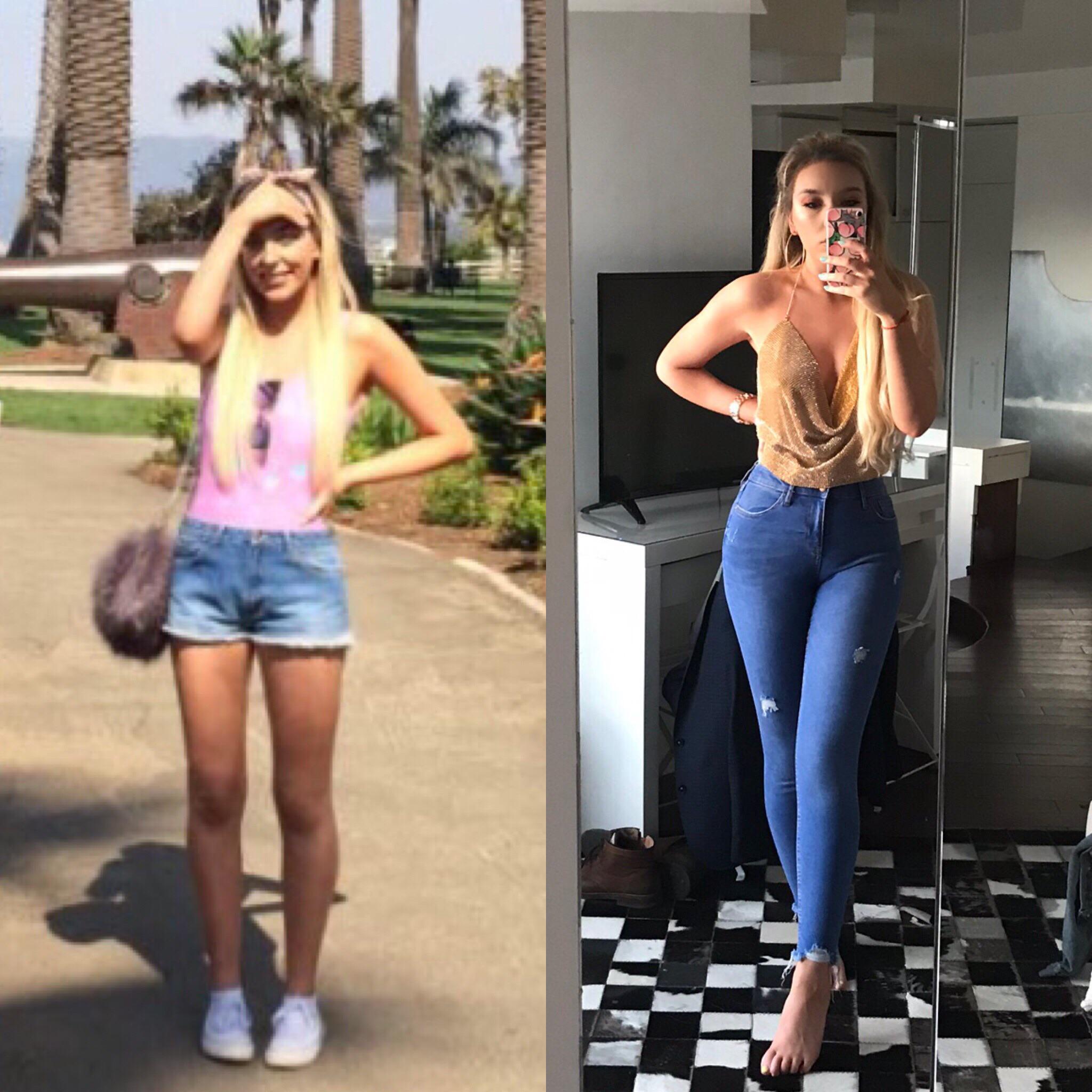 5 feet 8 Female Progress Pics of 15 lbs Weight Gain 118 lbs to 133 lbs