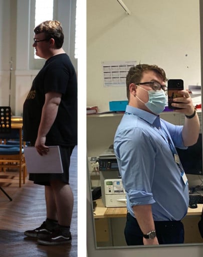 5 feet 8 Male Before and After 34 lbs Fat Loss 252 lbs to 218 lbs