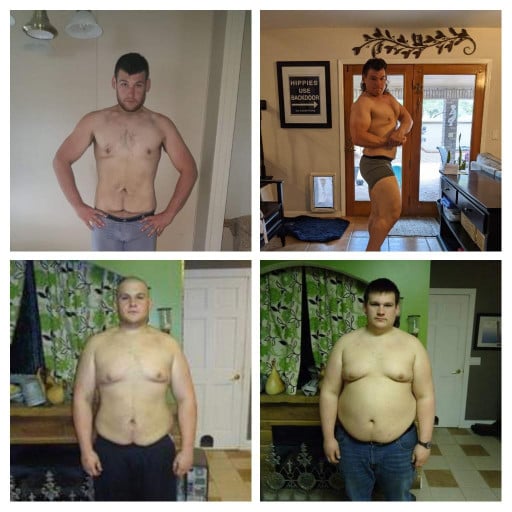 135 lbs Weight Loss 5'10 Male 330 lbs to 195 lbs