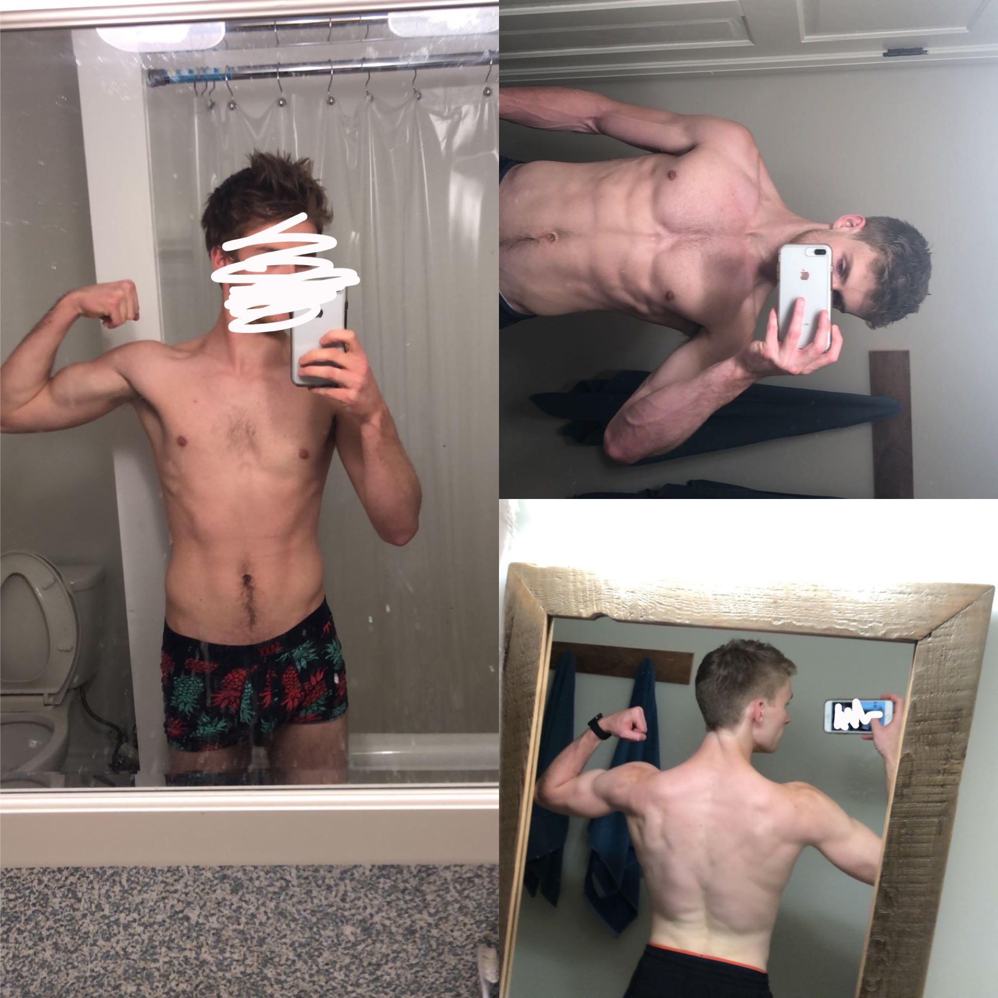 5'10 Male 10 lbs Weight Gain Before and After 150 lbs to 160 lbs