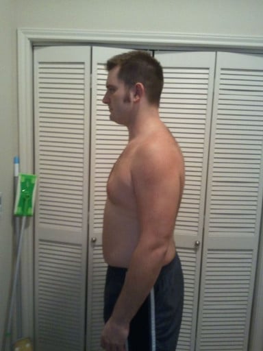 A progress pic of a 6'4" man showing a snapshot of 251 pounds at a height of 6'4