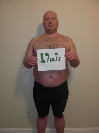 A picture of a 5'10" male showing a snapshot of 276 pounds at a height of 5'10