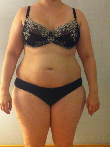 A picture of a 5'2" female showing a snapshot of 175 pounds at a height of 5'2