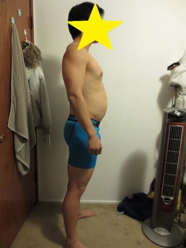A progress pic of a 5'10" man showing a snapshot of 200 pounds at a height of 5'10