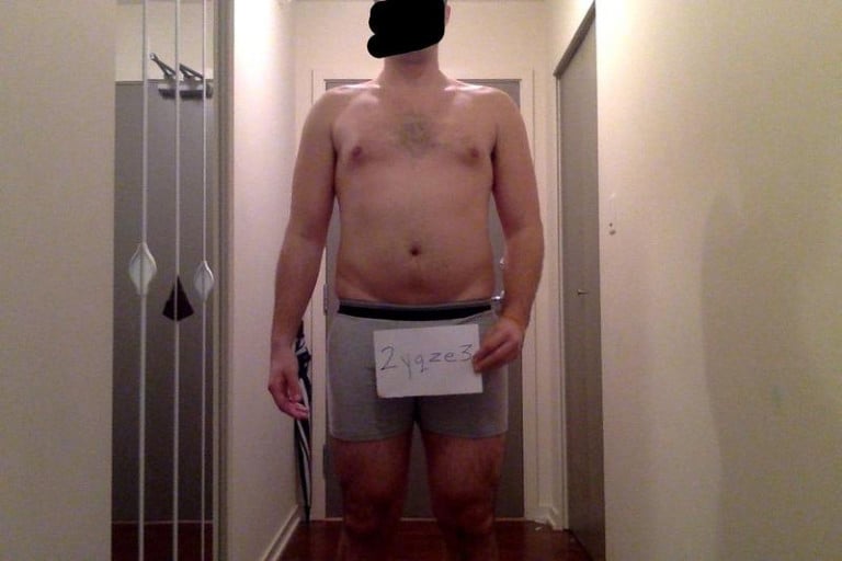A picture of a 5'11" male showing a snapshot of 209 pounds at a height of 5'11