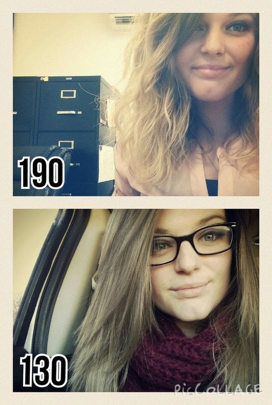 60 lbs Fat Loss 5'5 Female 190 lbs to 130 lbs