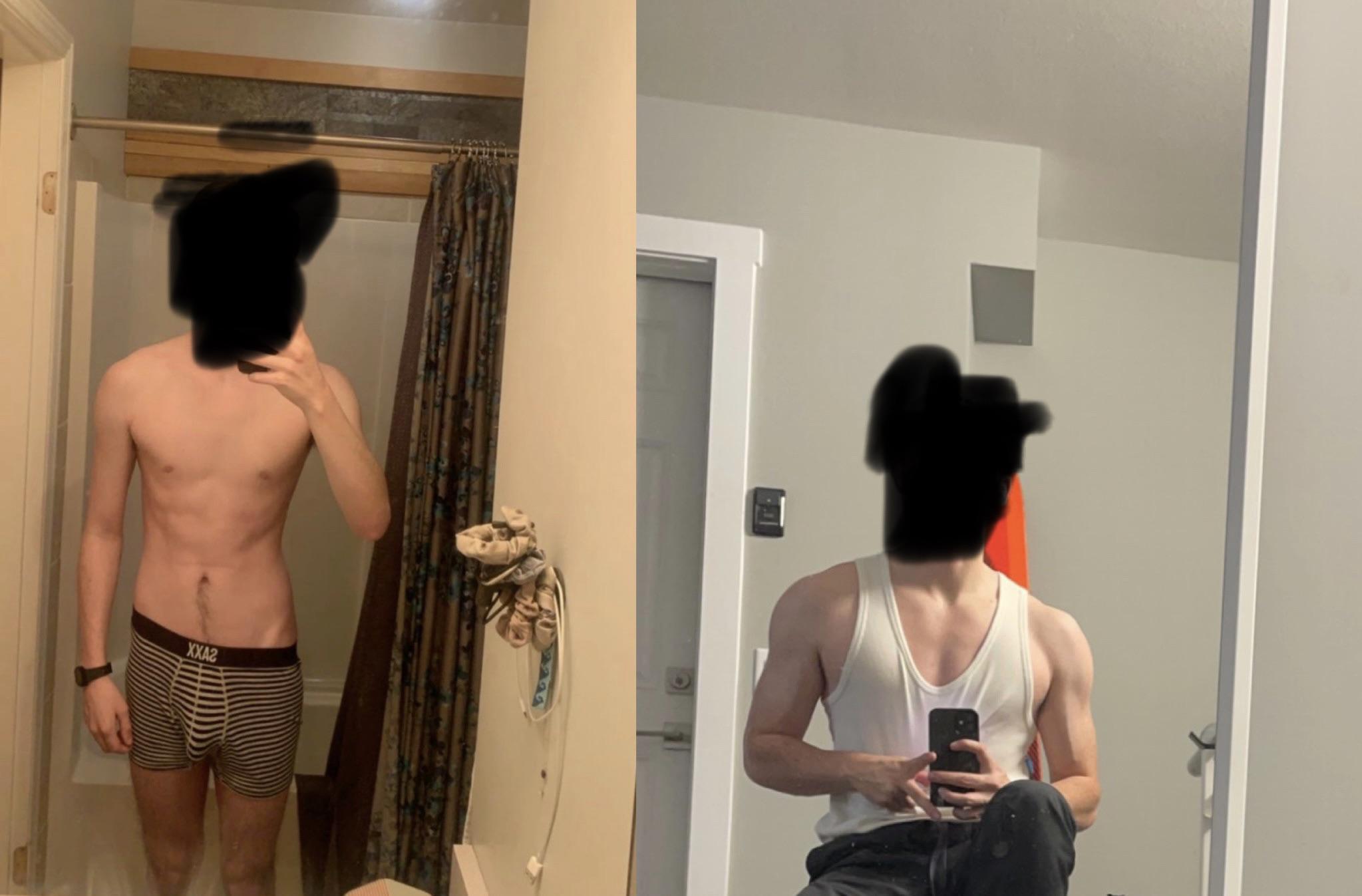 6 foot Male 20 lbs Muscle Gain 135 lbs to 155 lbs
