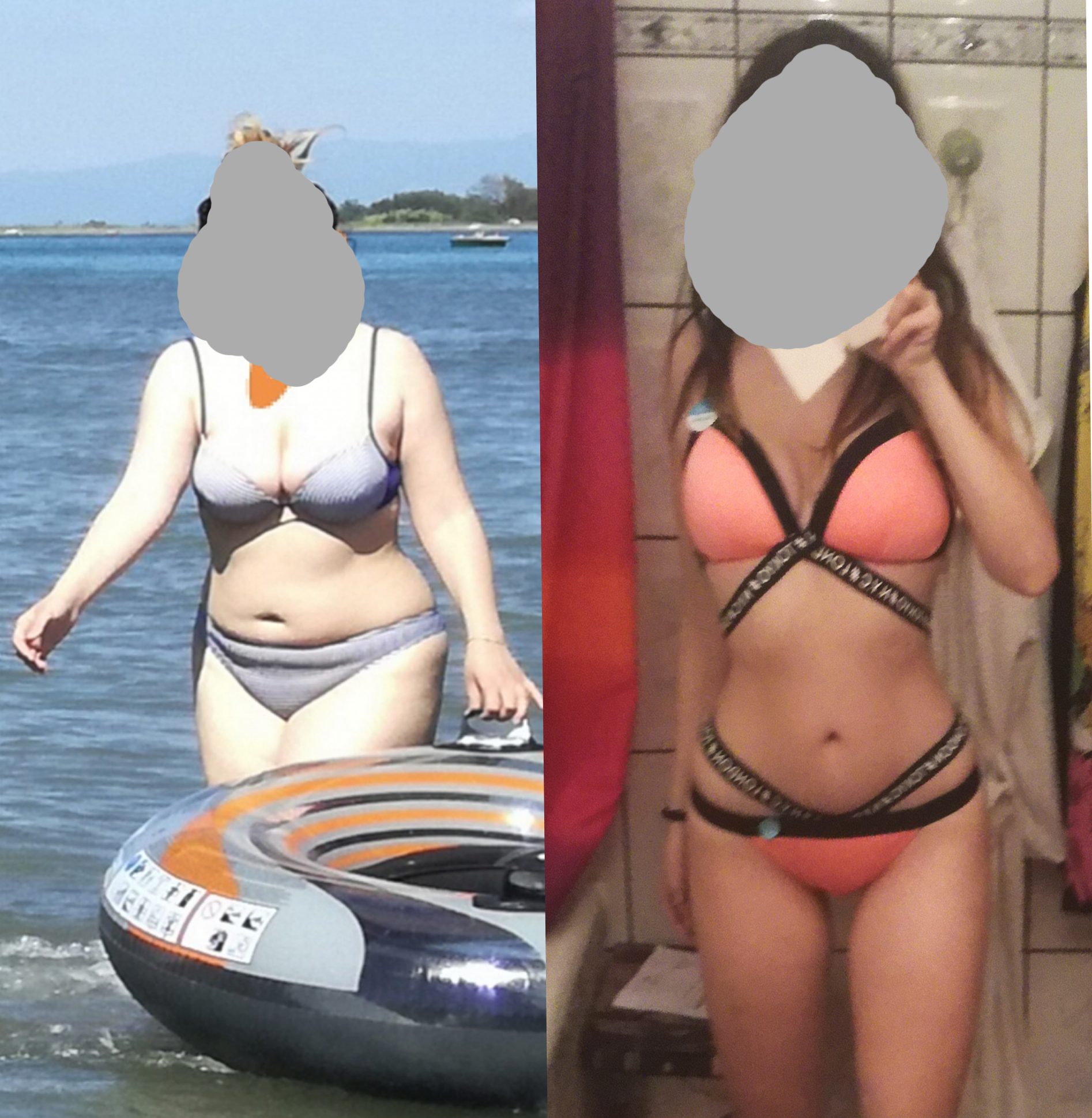 5'6 Female Progress Pics of 50 lbs Fat Loss 174 lbs to 124 lbs