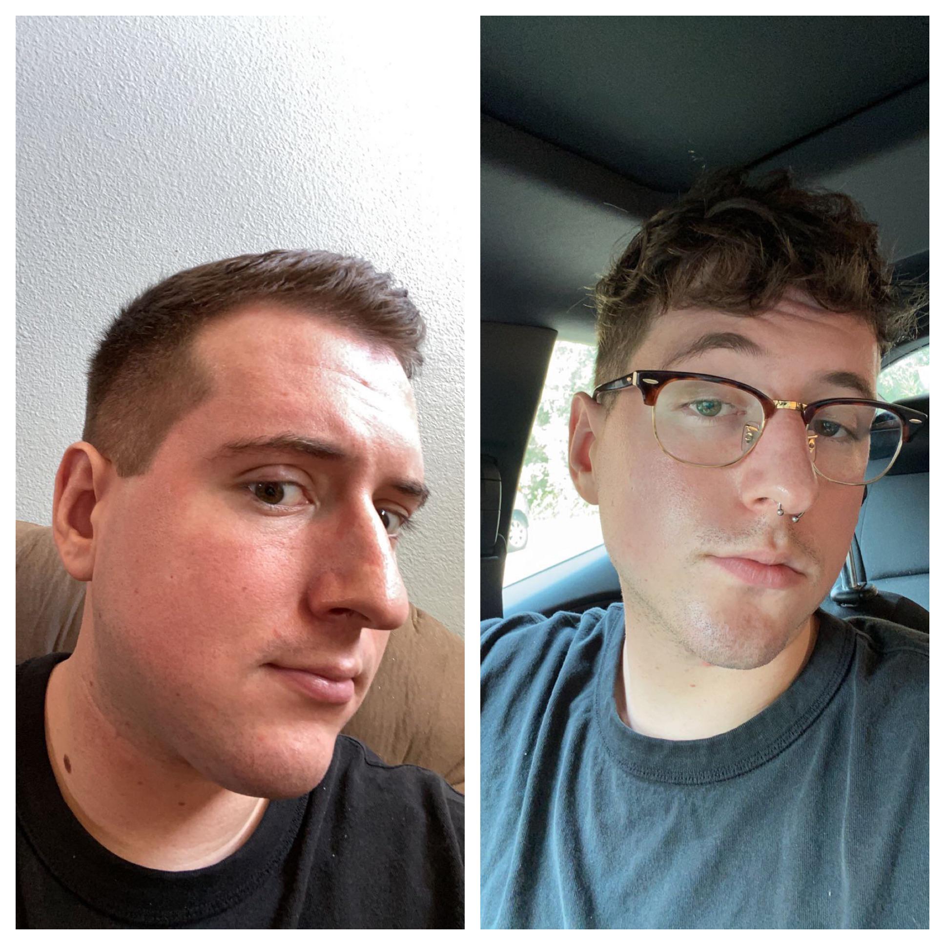 6 feet 2 Male Before and After 30 lbs Fat Loss 240 lbs to 210 lbs
