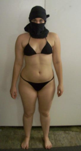 A picture of a 5'5" female showing a snapshot of 155 pounds at a height of 5'5