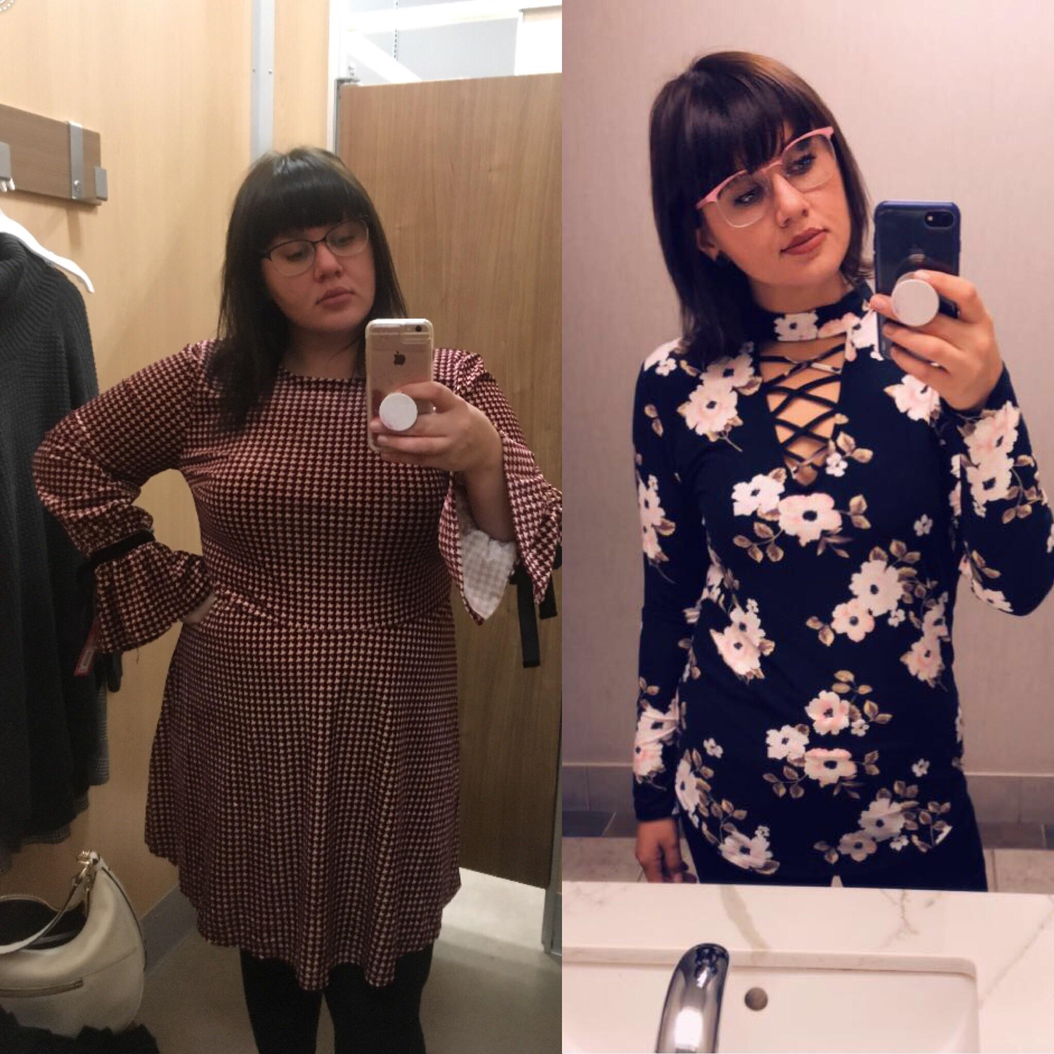 5 feet 6 Female Before and After 63 lbs Fat Loss 222 lbs to 159 lbs