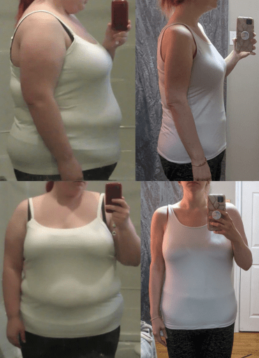 5 feet 8 Female Progress Pics of 150 lbs Weight Loss 335 lbs to 185 lbs