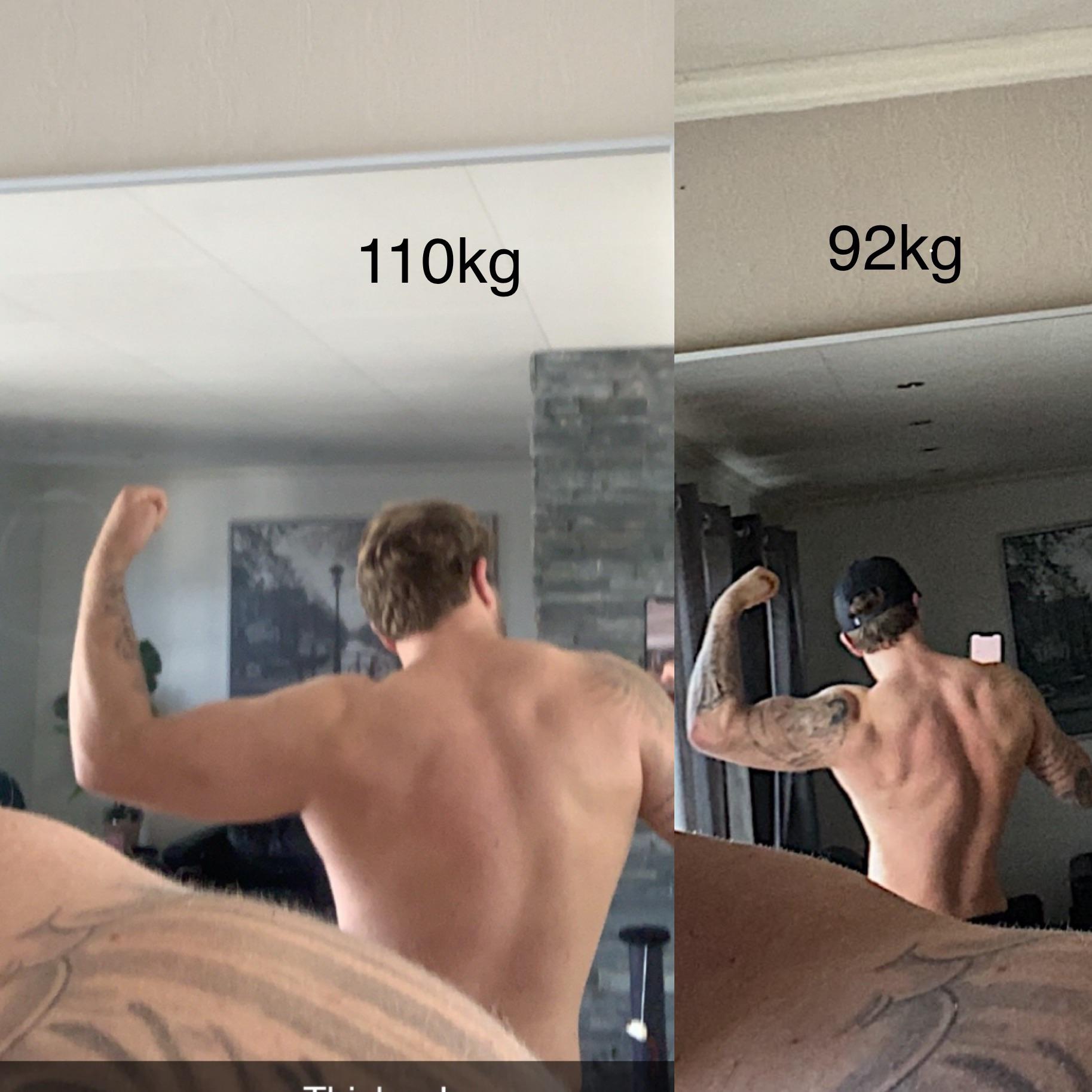 6 foot 2 Male 30 lbs Weight Loss 245 lbs to 215 lbs