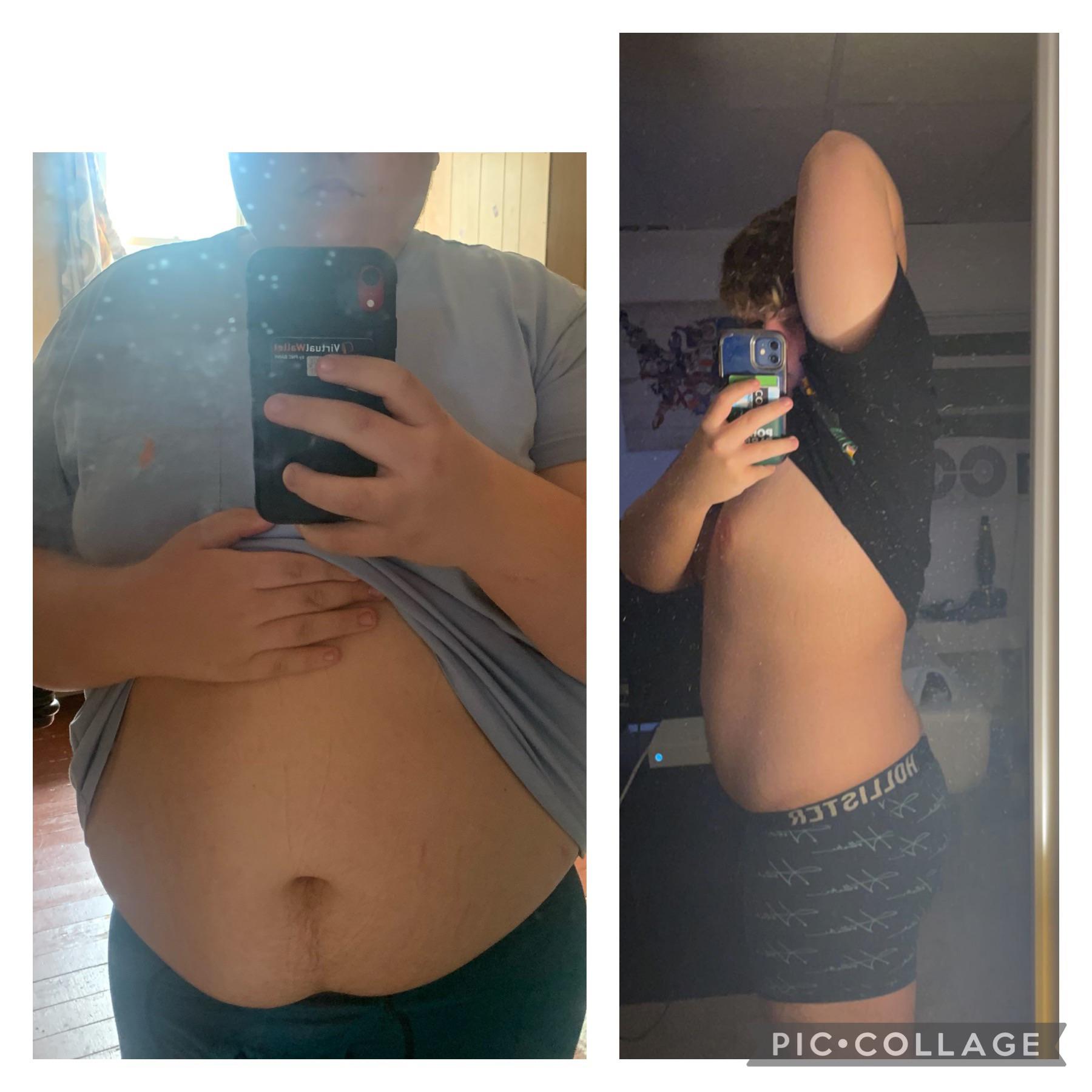 5'6 Male Before and After 80 lbs Weight Loss 270 lbs to 190 lbs