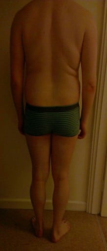 A picture of a 6'4" male showing a snapshot of 198 pounds at a height of 6'4