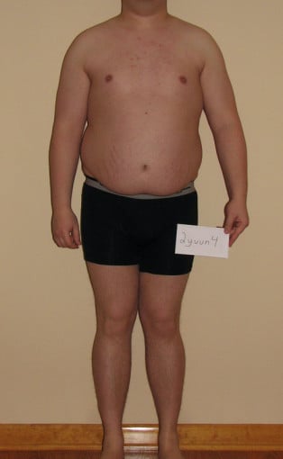 3 Pics of a 5'8 225 lbs Male Fitness Inspo