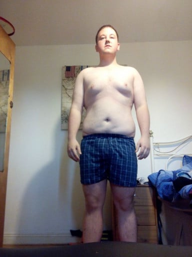 A picture of a 6'1" male showing a snapshot of 249 pounds at a height of 6'1