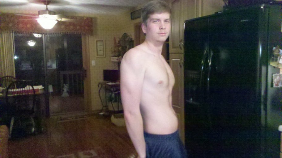 A picture of a 6'0" male showing a snapshot of 162 pounds at a height of 6'0