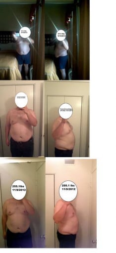 Progress Pics of 56 lbs Weight Loss 5'10 Male 311 lbs to 255 lbs