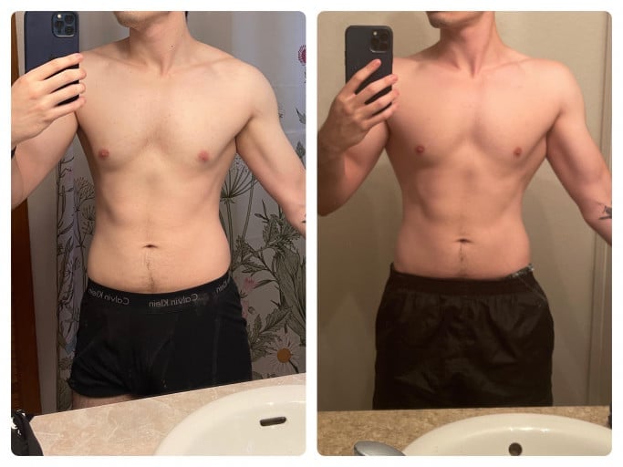 1 Pictures of a 160 lbs 5 foot 10 Male Fitness Inspo