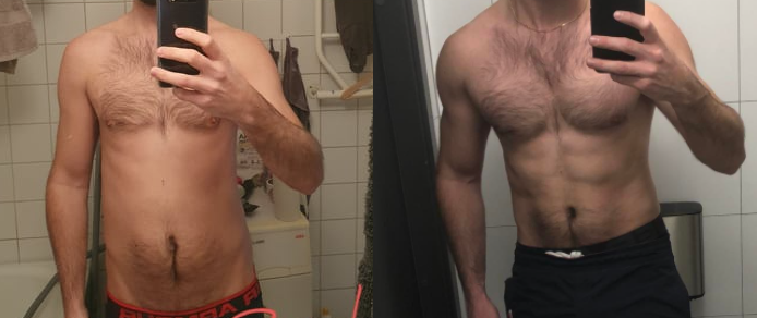 Progress Pics of 27 lbs Weight Gain 5 foot 10 Male 138 lbs to 165 lbs