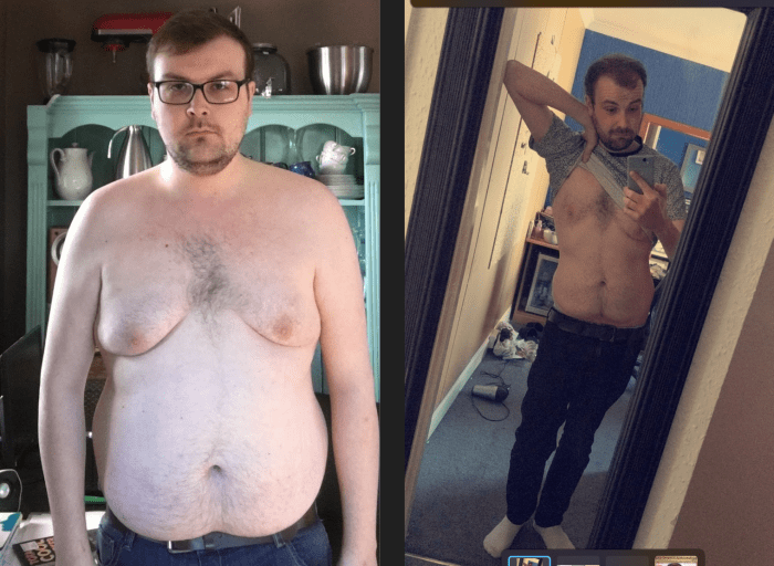 6 foot 2 Male Progress Pics of 91 lbs Weight Loss 266 lbs to 175 lbs