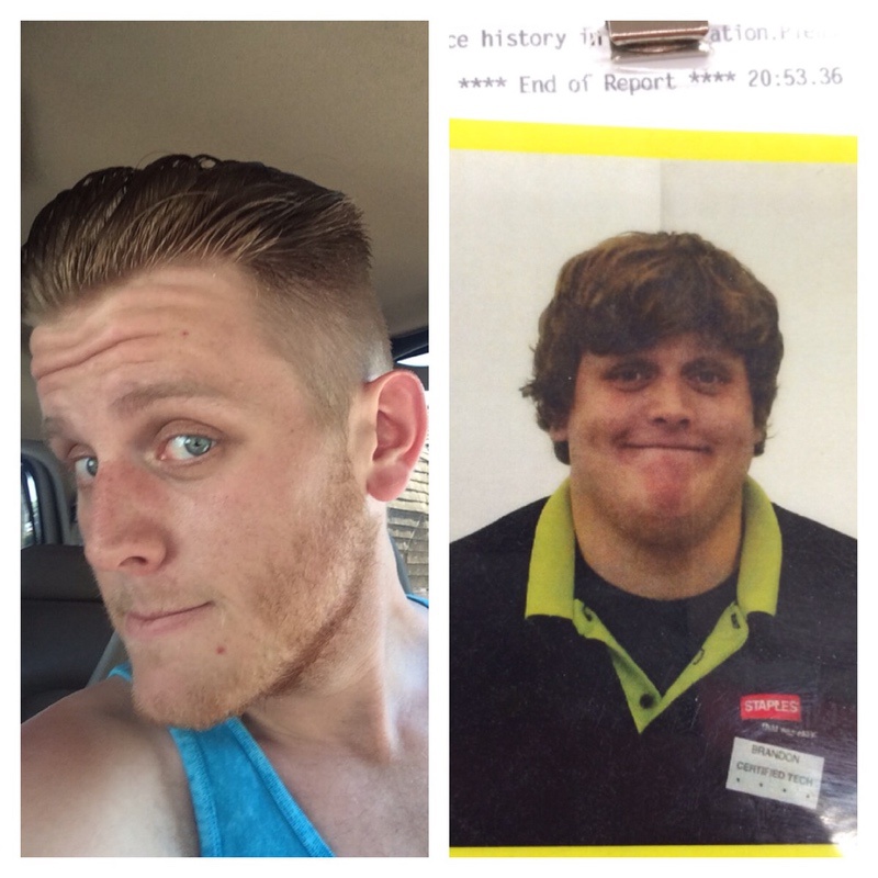 6 foot 3 Male Before and After 137 lbs Weight Loss 335 lbs to 198 lbs
