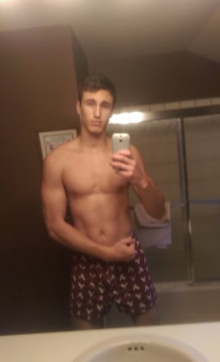 6 foot 5 Male Before and After 35 lbs Muscle Gain 155 lbs to 190 lbs