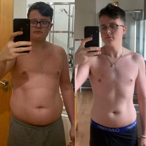 Progress Pics of 45 lbs Weight Loss 5 feet 6 Male 184 lbs to 139 lbs