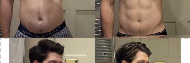 27 lbs Weight Loss Before and After 6 foot Male 187 lbs to 160 lbs