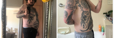 6 foot Male 89 lbs Fat Loss Before and After 305 lbs to 216 lbs