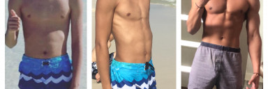 35 lbs Muscle Gain Before and After 5'10 Male 120 lbs to 155 lbs