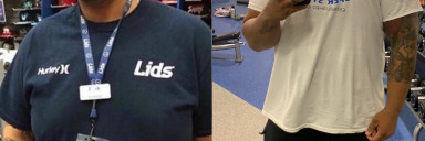 Progress Pics of 110 lbs Fat Loss 6 feet 3 Male 385 lbs to 275 lbs