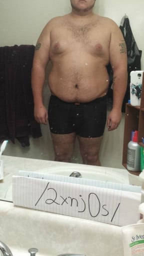 3 Photos of a 274 lbs 6 foot Male Weight Snapshot