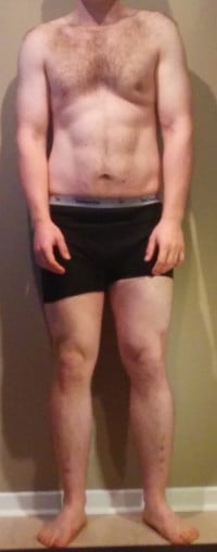 A progress pic of a 6'1" man showing a snapshot of 214 pounds at a height of 6'1
