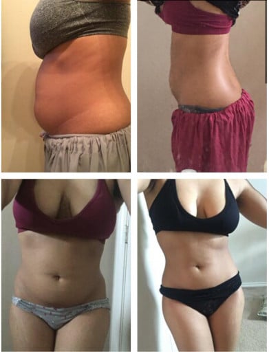5 foot Female Progress Pics of 13 lbs Weight Loss 126 lbs to 113 lbs