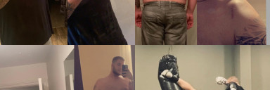 50 lbs Fat Loss Before and After 6 foot 5 Male 310 lbs to 260 lbs