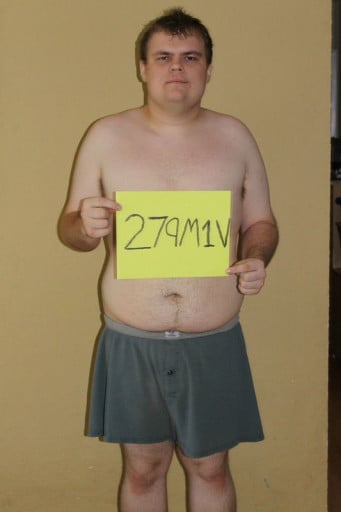 A picture of a 6'1" male showing a snapshot of 233 pounds at a height of 6'1