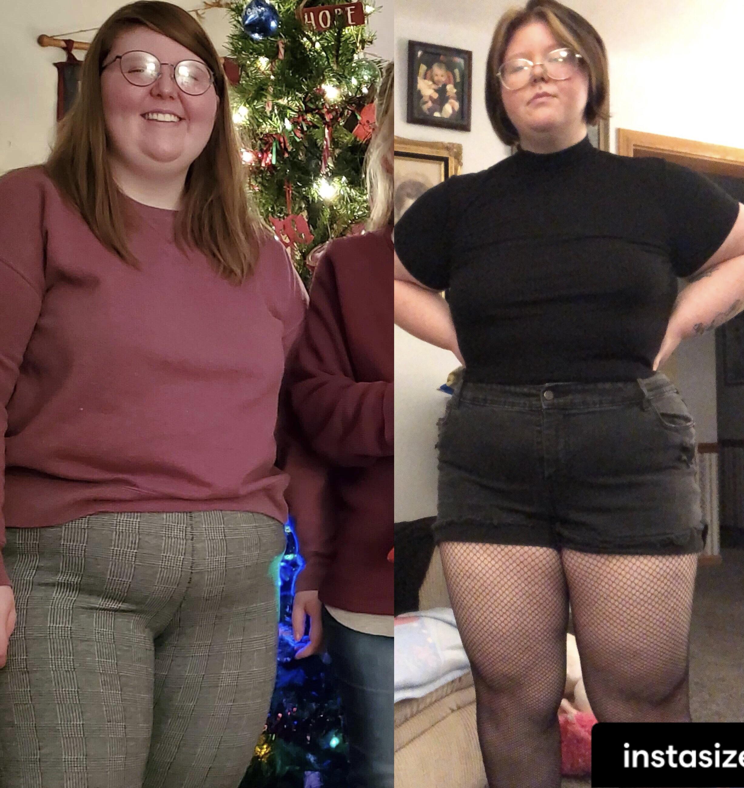 5'4 Female 136 lbs Fat Loss Before and After 271 lbs to 135 lbs