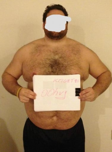 A photo of a 5'10" man showing a snapshot of 280 pounds at a height of 5'10