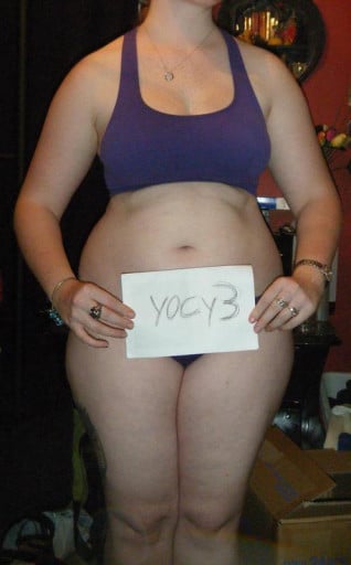 A picture of a 5'6" female showing a snapshot of 189 pounds at a height of 5'6