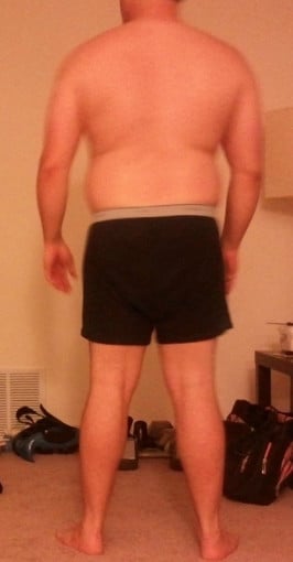 A picture of a 5'7" male showing a snapshot of 195 pounds at a height of 5'7