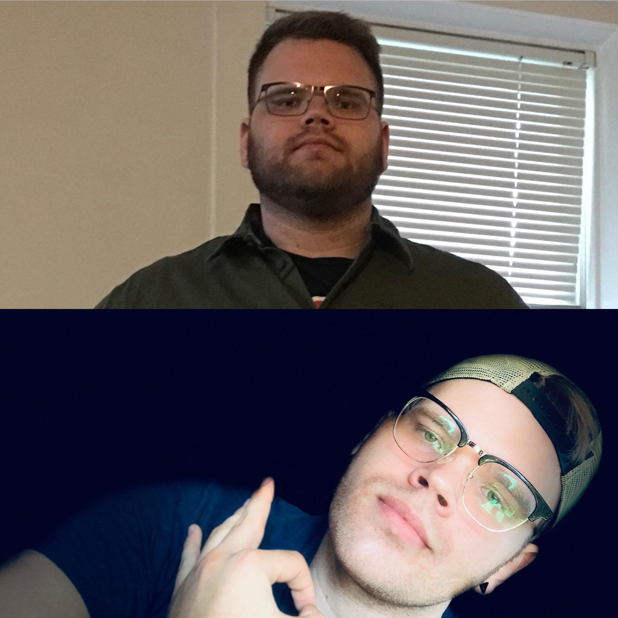 Before and After 95 lbs Weight Loss 6 feet 2 Male 345 lbs to 250 lbs
