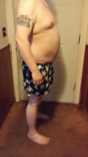 A progress pic of a 6'0" man showing a snapshot of 270 pounds at a height of 6'0