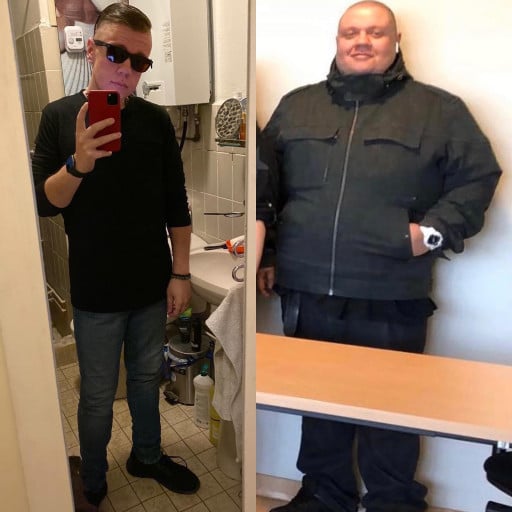 5'7 Male 220 lbs Fat Loss 396 lbs to 176 lbs