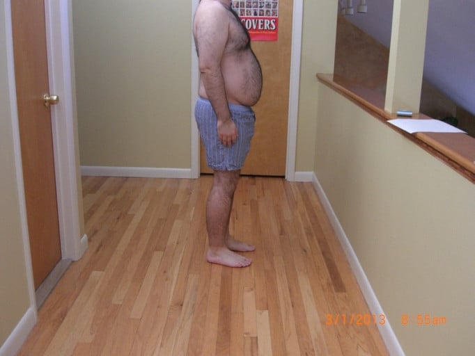 A progress pic of a 5'5" man showing a snapshot of 193 pounds at a height of 5'5