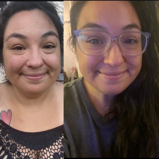 54 lbs Weight Loss 5 foot 2 Female 243 lbs to 189 lbs