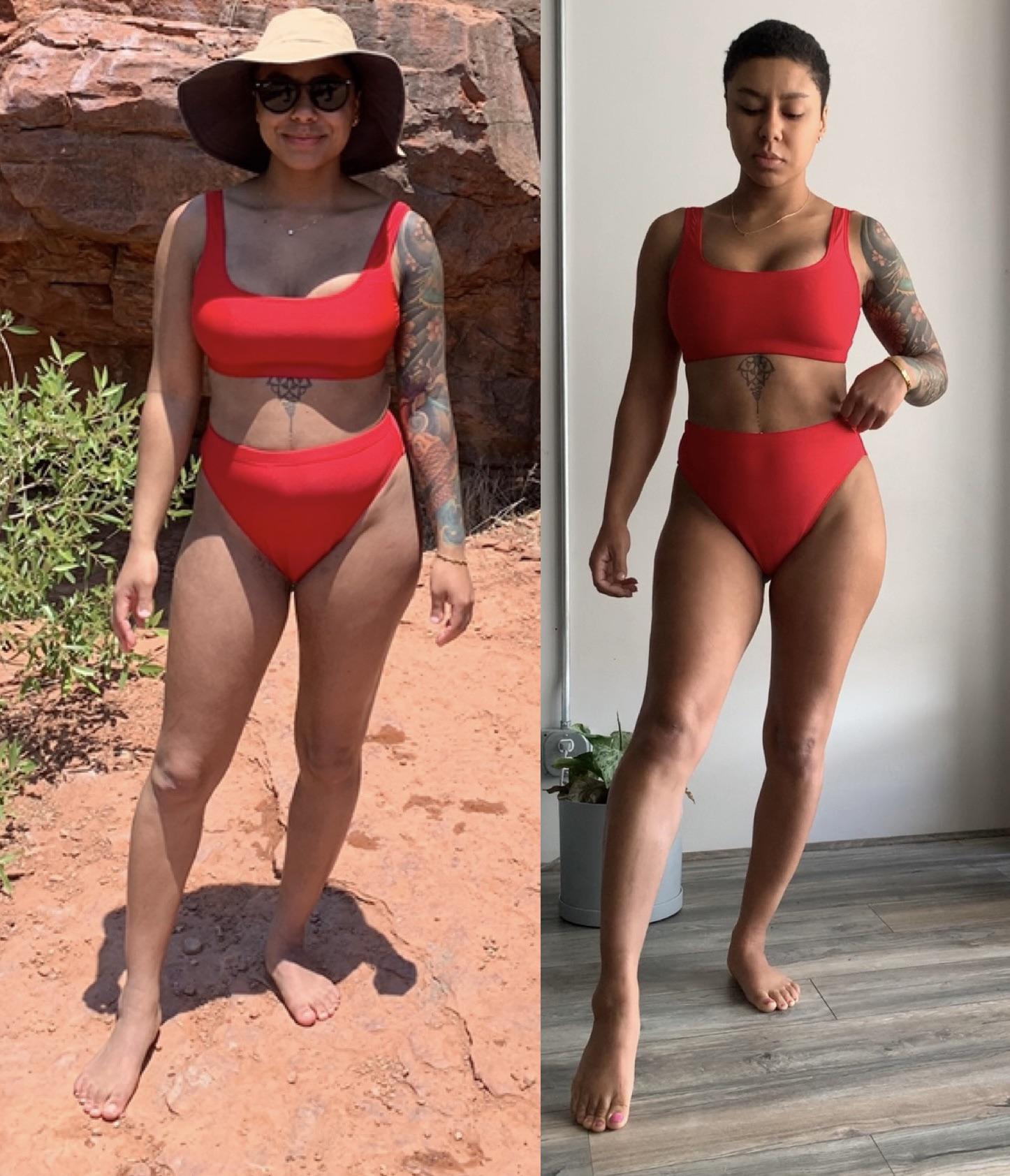 Progress Pics of 9 lbs Weight Loss 5 foot 1 Female 127 lbs to 118 lbs